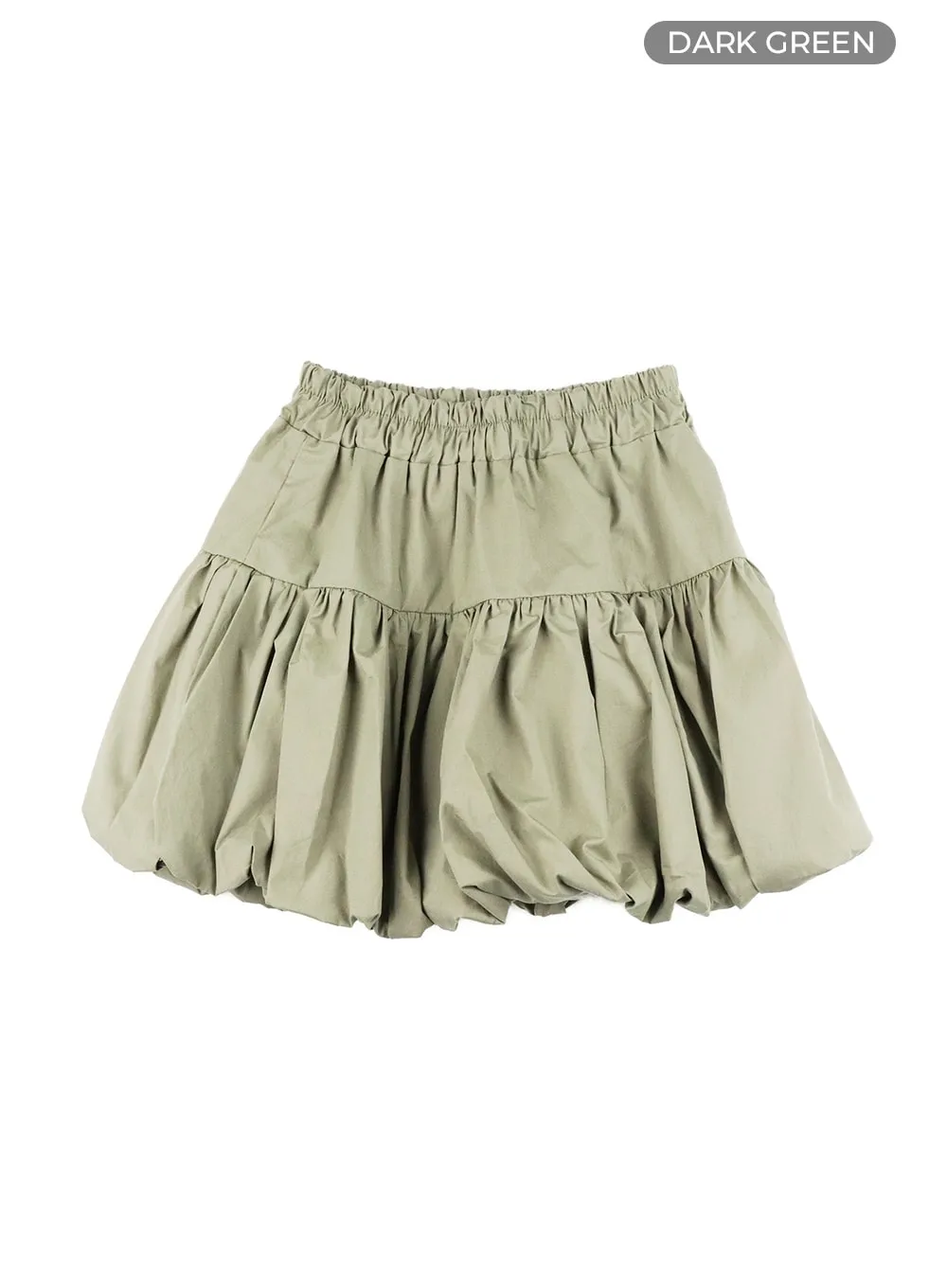 Shirred Bubble Mini Skirt OM428