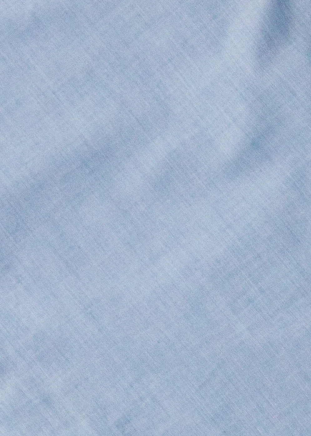 Single Needle Shirt, Light Blue End on End