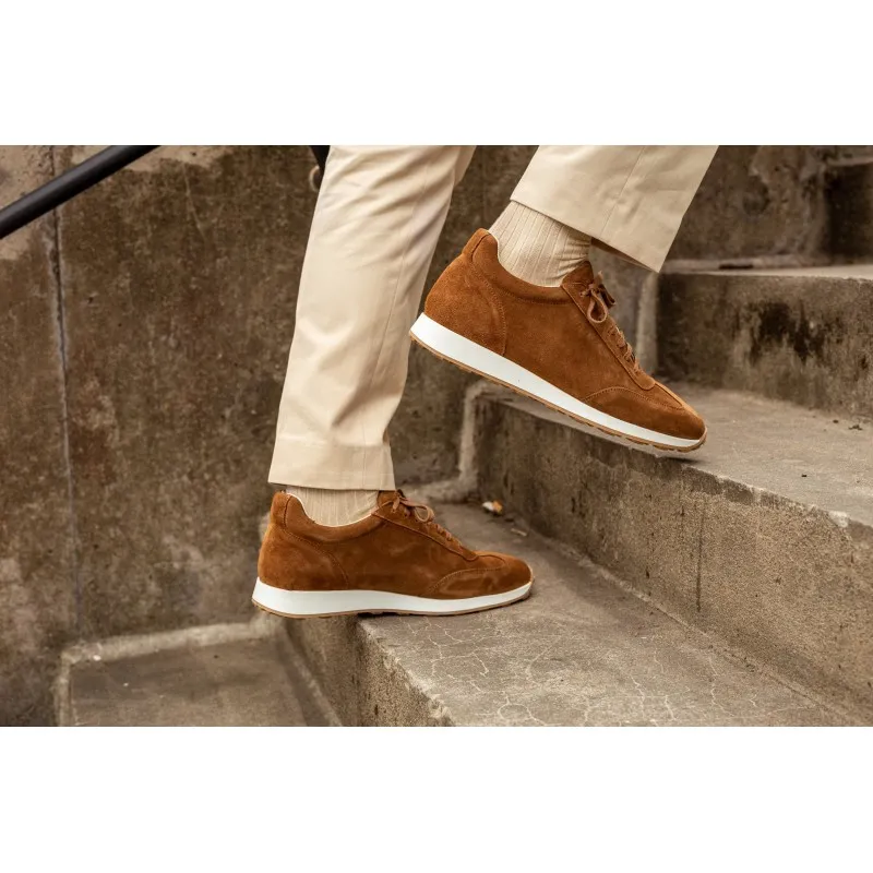 Skolyx Premium runners medium brown suede