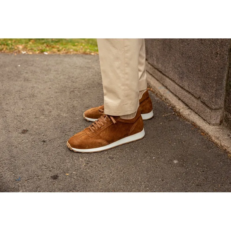 Skolyx Premium runners medium brown suede