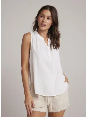 Sleeveless Pullover Top White