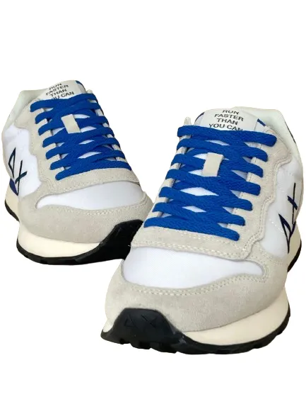 SNEAKERS UOMO BIANCHE/BLU Z34101 TOM SOLID