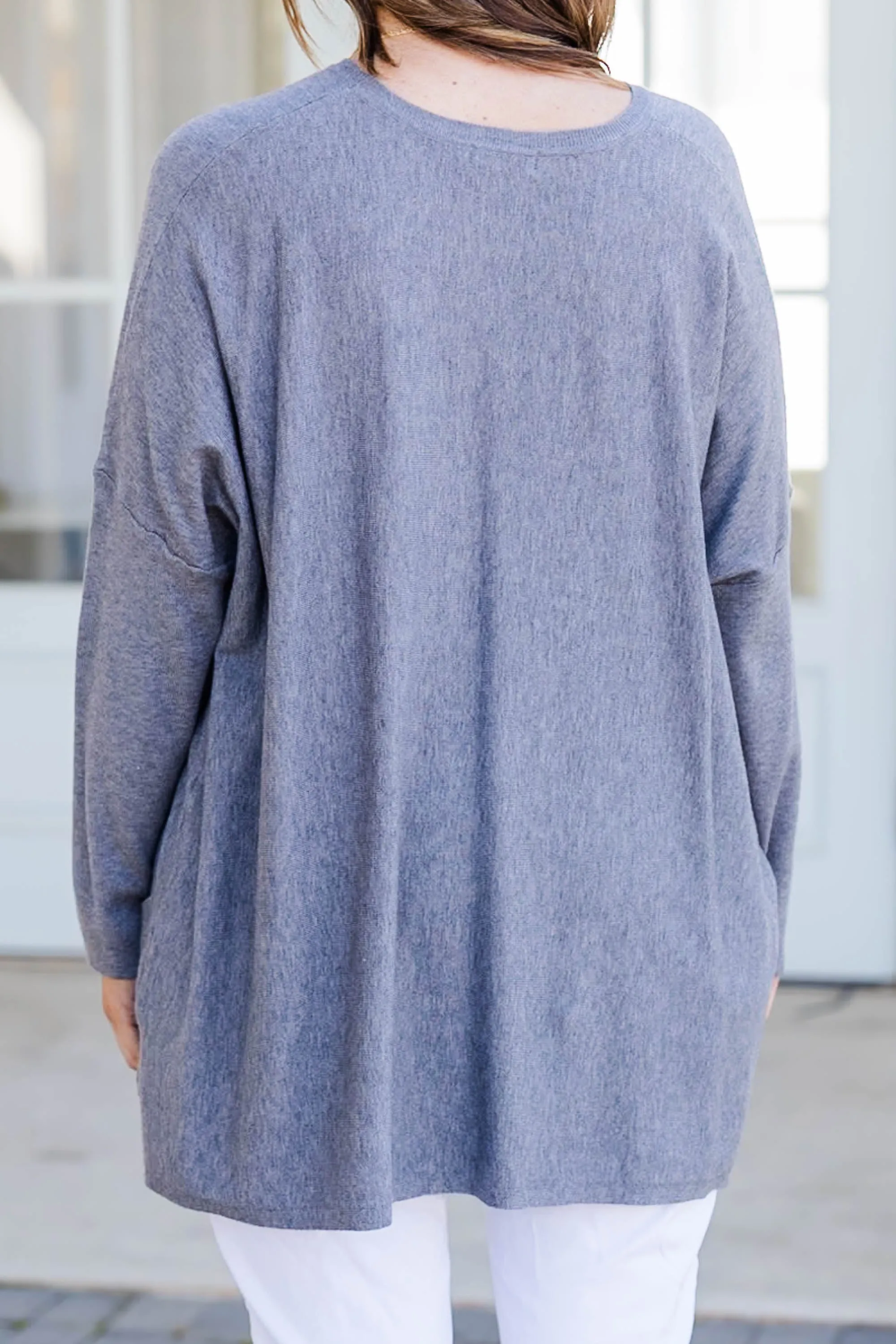 Snow Whispers Tunic, Heather Grey