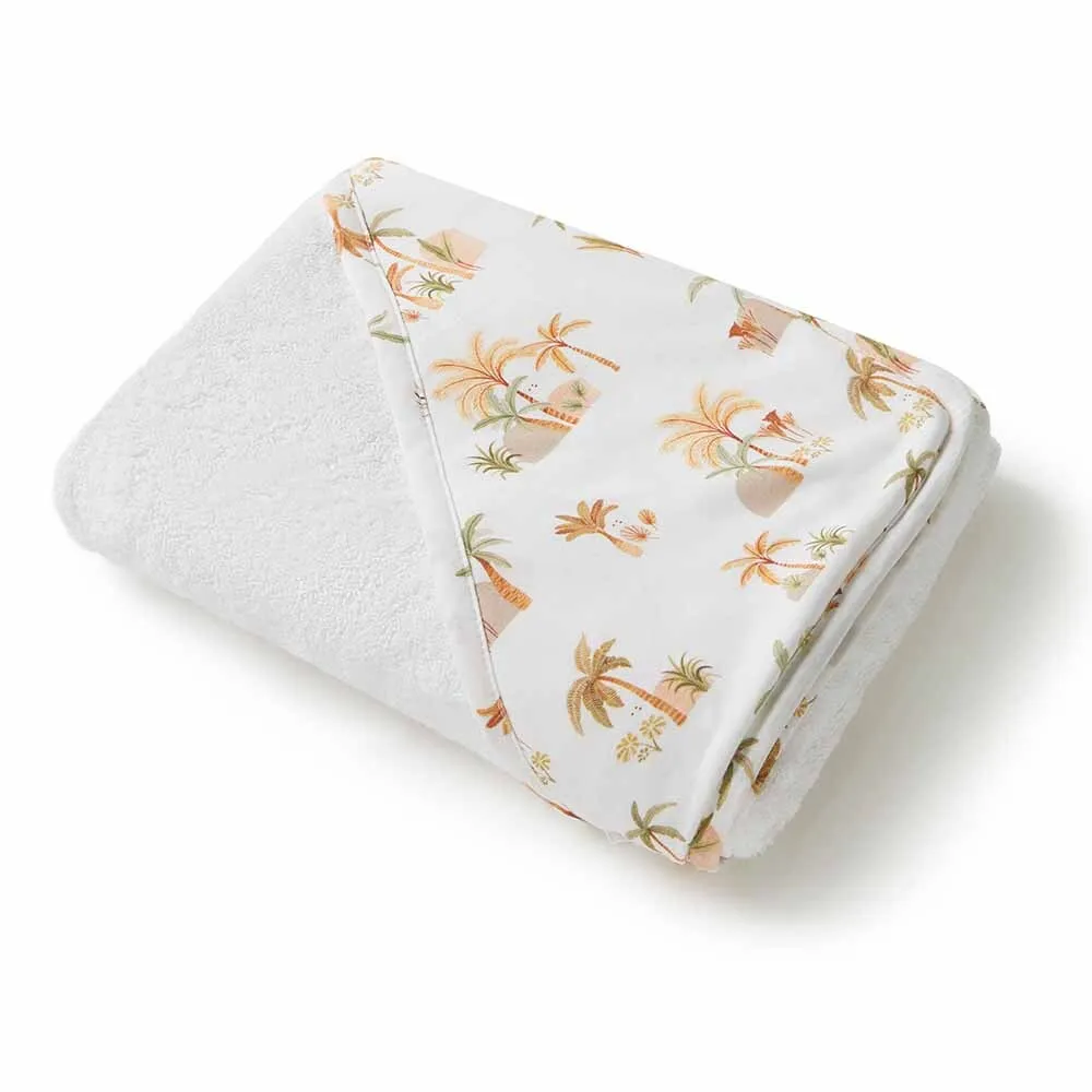 Snuggle Hunny Organic Hooded Baby Towel - Palm Spring