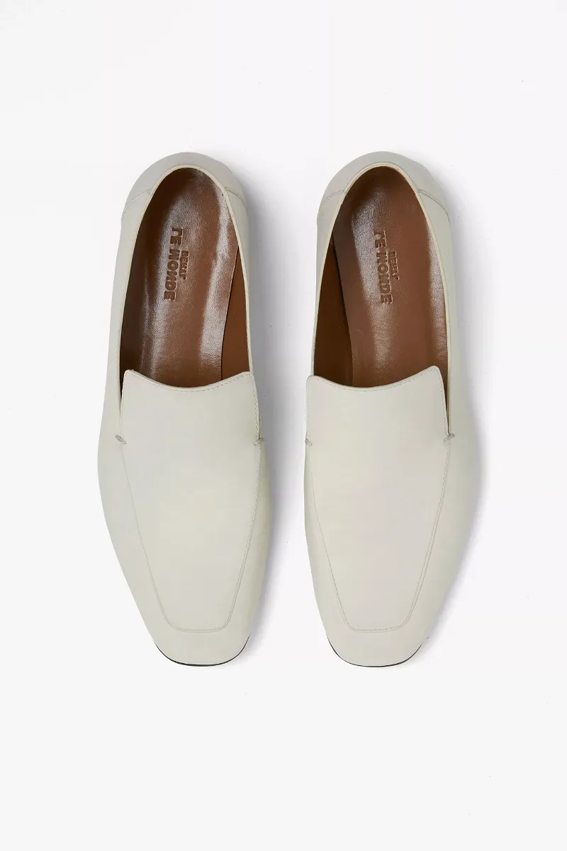 Soft Loafer - Ecru Leather