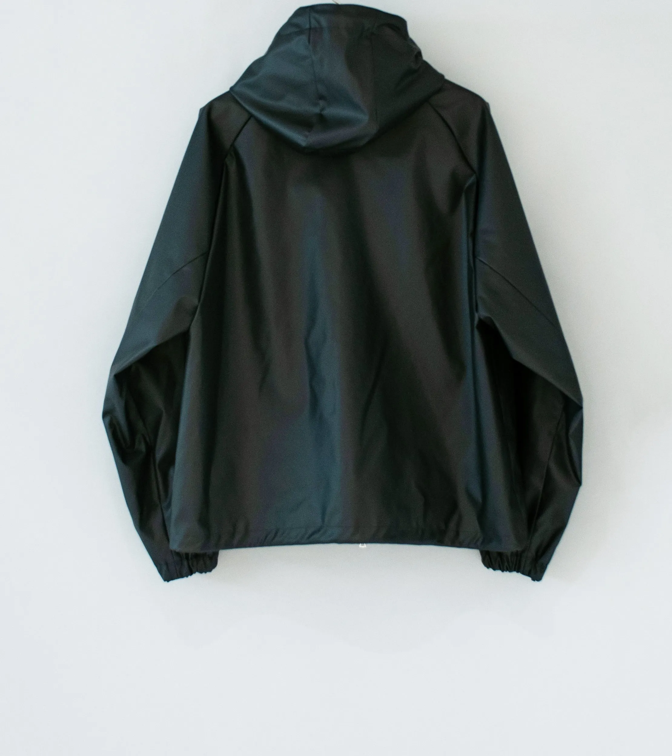 Stein 'Hooded Short Jacket' (Black Coated Polyester)