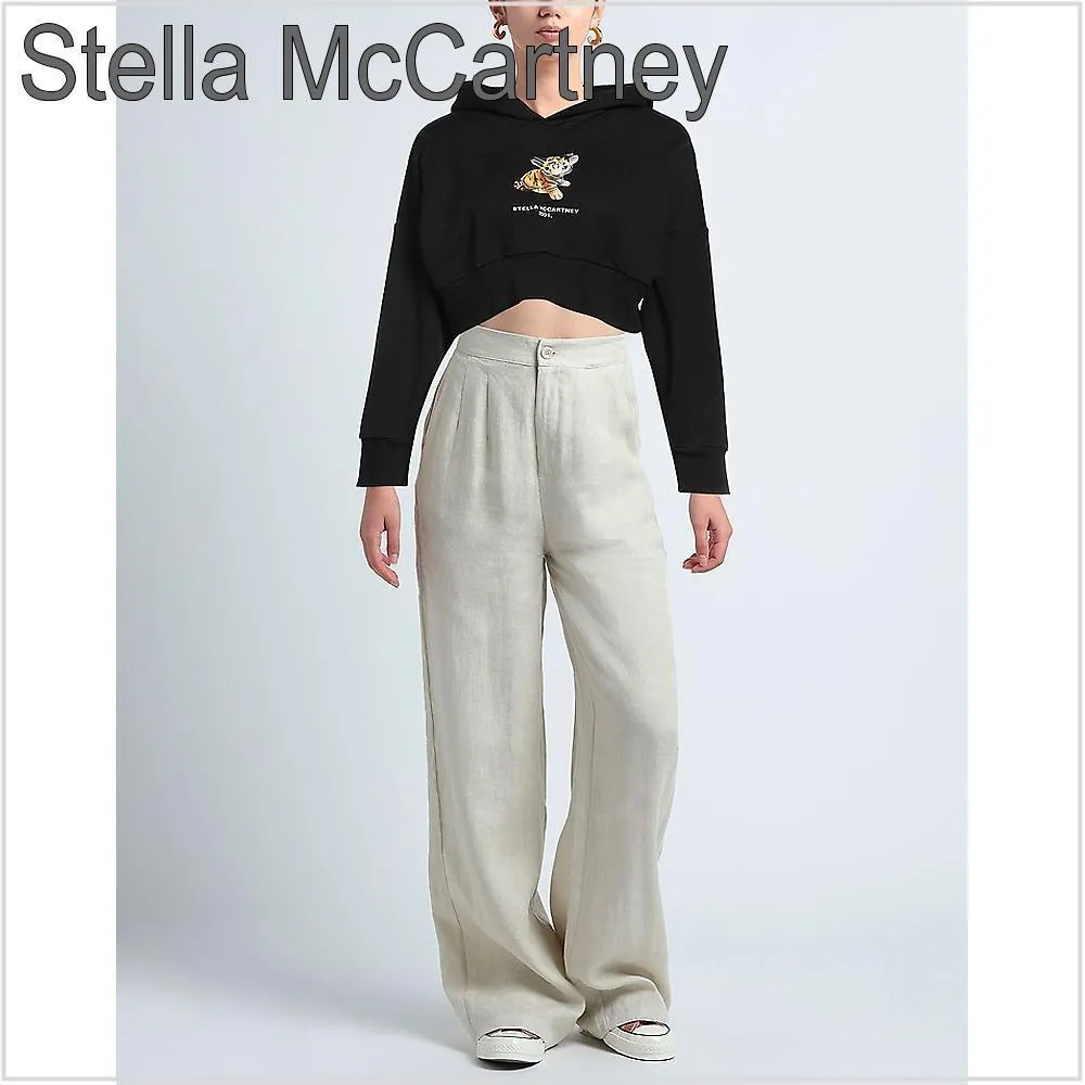 Stella McCartney  |Long Sleeves Cotton Logo Hoodies & Sweatshirts