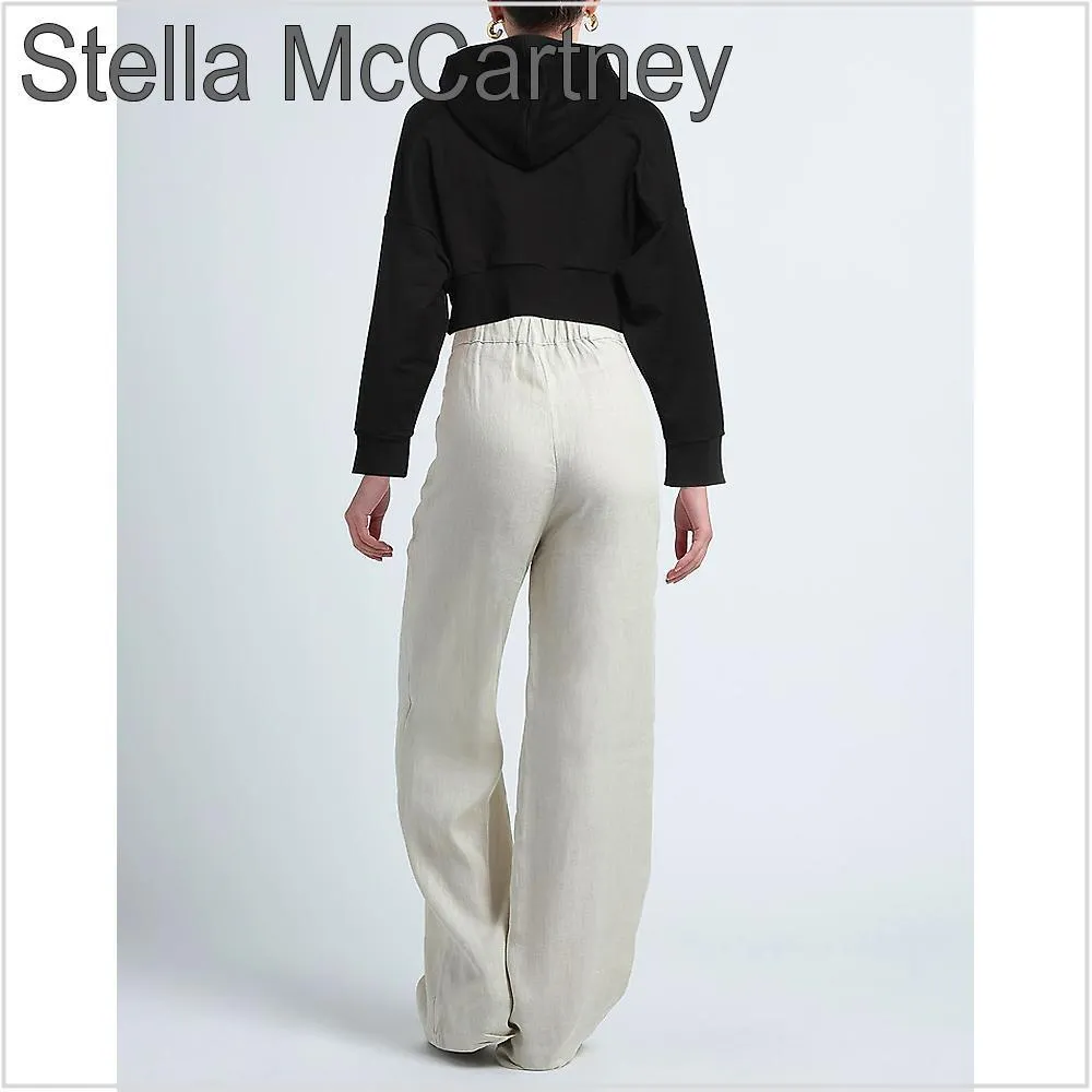 Stella McCartney  |Long Sleeves Cotton Logo Hoodies & Sweatshirts