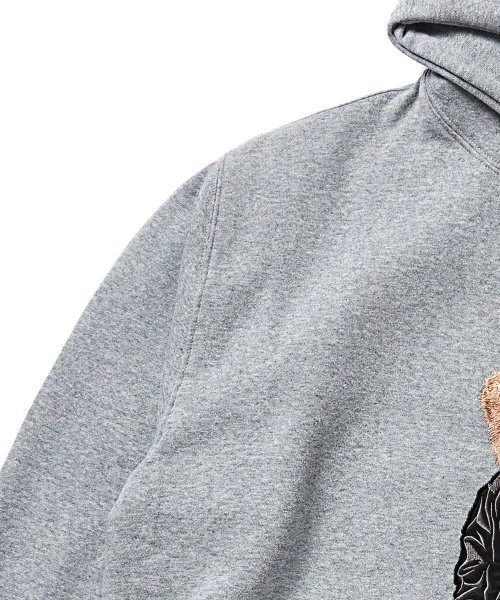 STIGMA  |[ STIGMA ]★EMB COMPTON BEAR OVERSIZED HEAVY SWEAT HOODIE