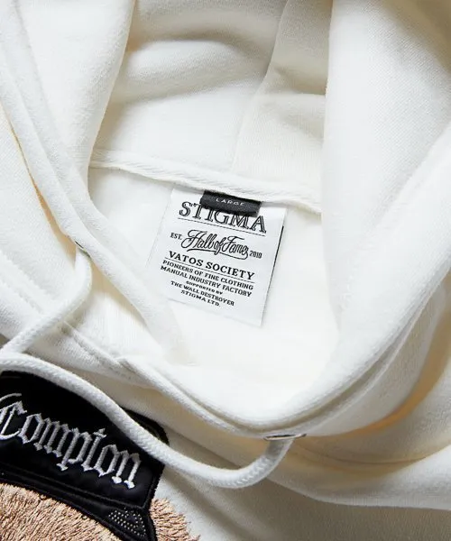 STIGMA  |[ STIGMA ]★EMB COMPTON BEAR OVERSIZED HEAVY SWEAT HOODIE