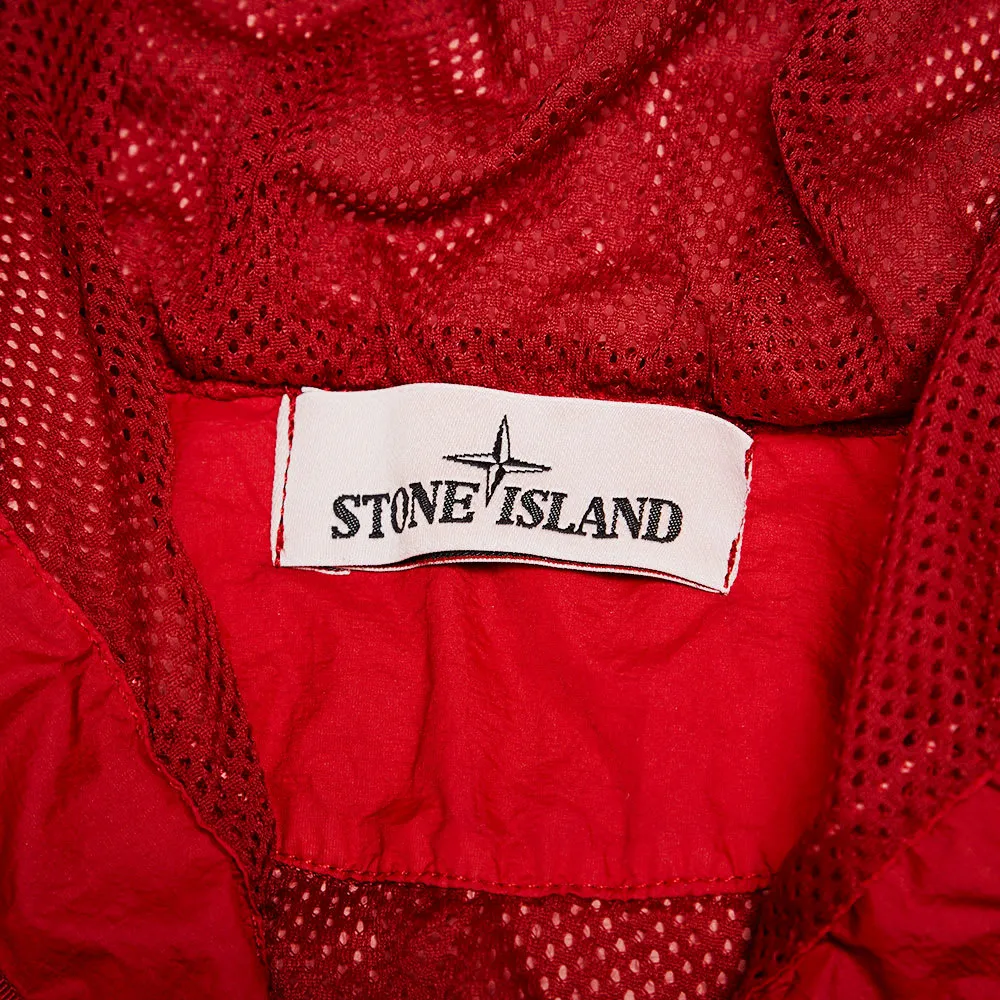 Stone Island Membrana TC Garment Dyed Hooded JacketScarlet