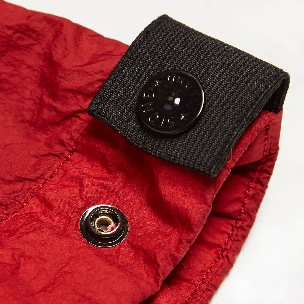 Stone Island Membrana TC Garment Dyed Hooded JacketScarlet