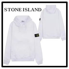 STONE ISLAND  |Street Style Logo Hoodies