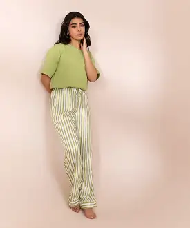 Striped Printed Pajamas