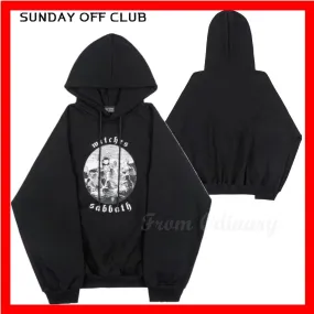 SUNDAYOFFCLUB  |Unisex Street Style Logo Hoodies