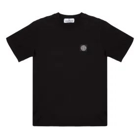 T-SHIRT MANICA CORTA CON PATCH LOGO Kids Nero