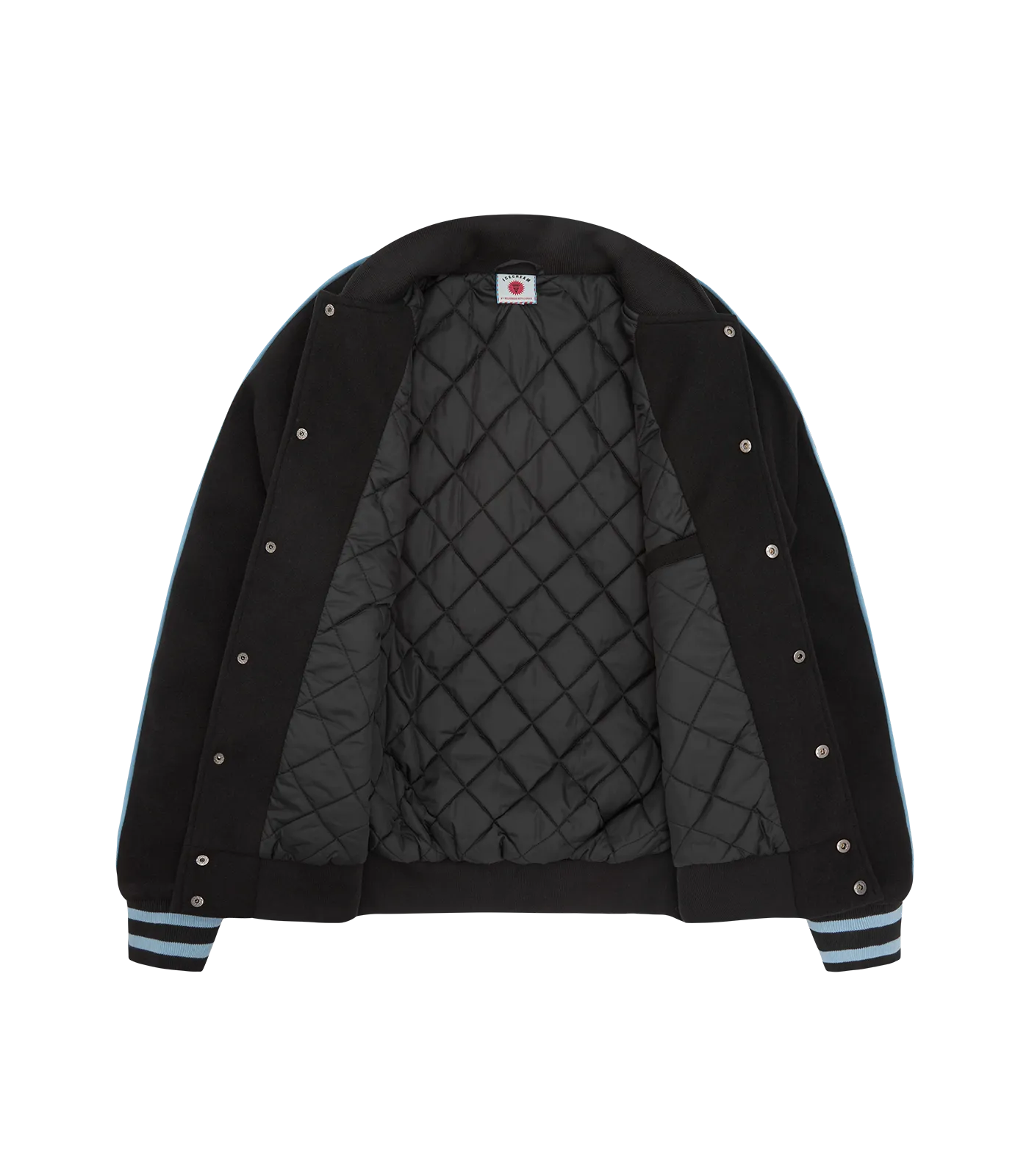 TEAM EU SKATE CONE VARSITY JACKET - BLACK