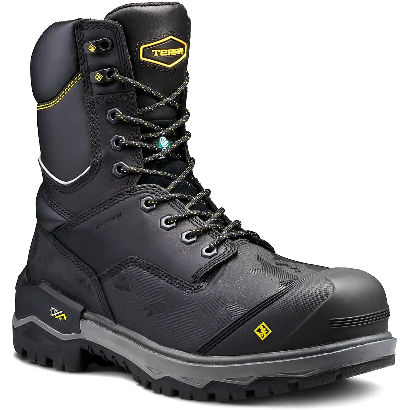 Terra Men's Gantry 8 Comp Toe WP Safety Work Boot -Black- 4NRQBK