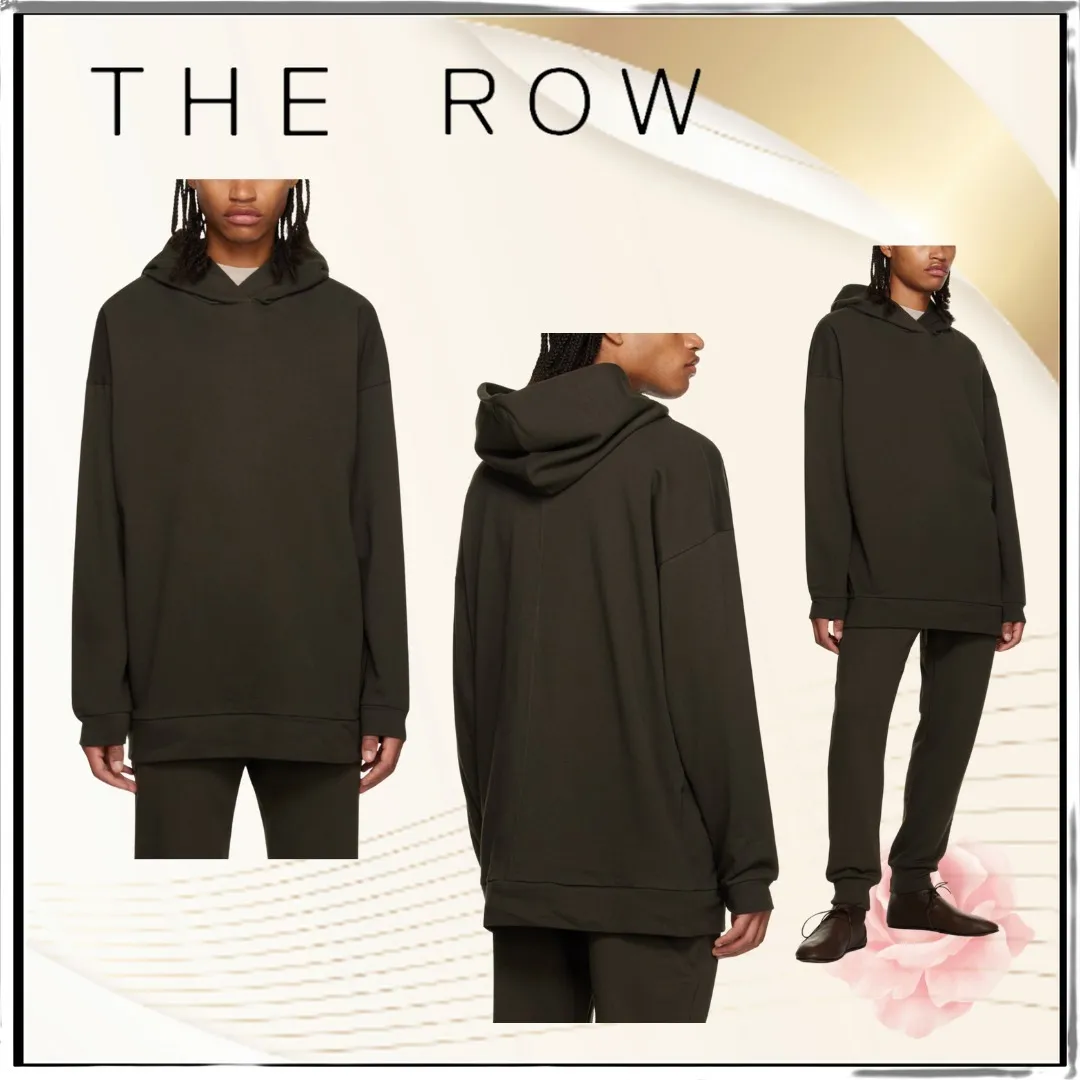 The Row  |Long Sleeves Plain Cotton Hoodies