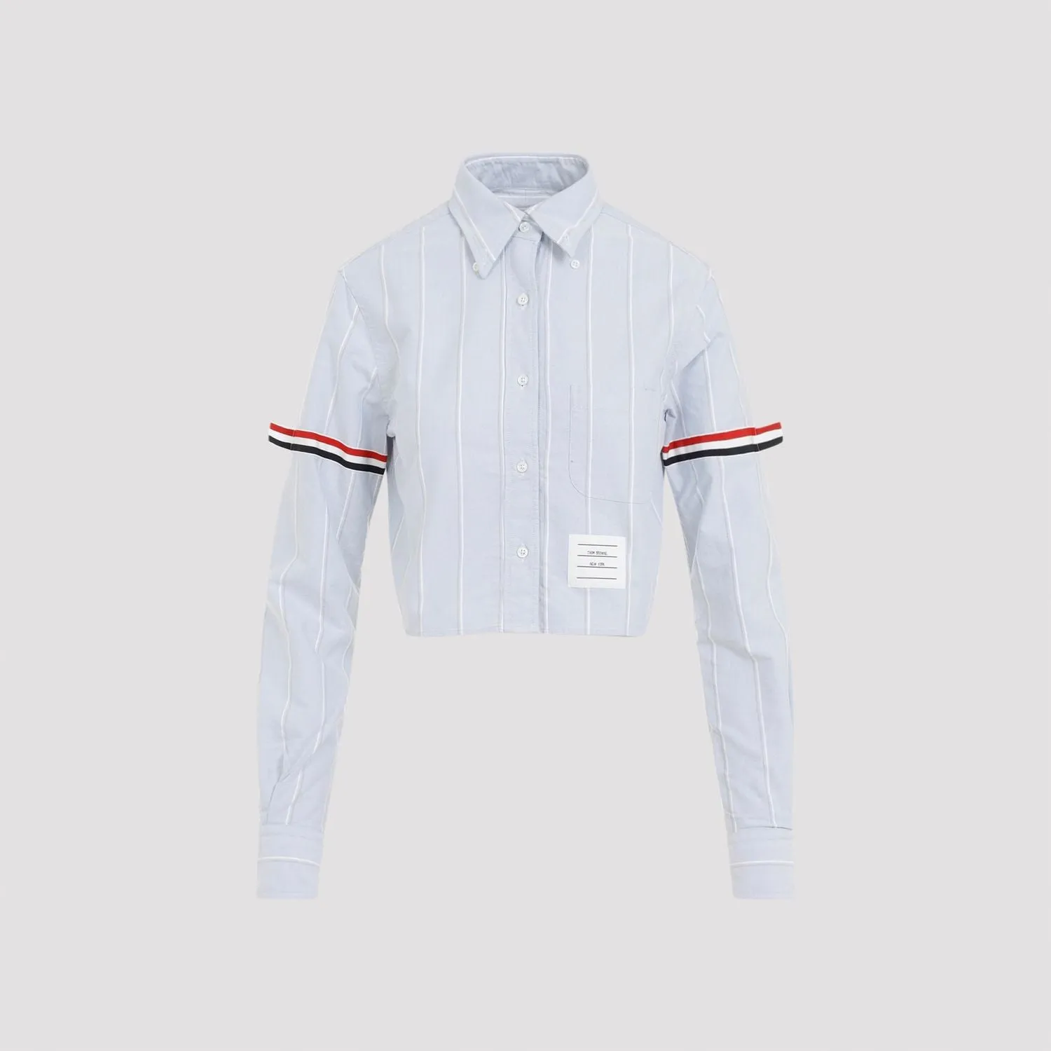 THOM BROWNE Cropped Cotton Shirt for Women