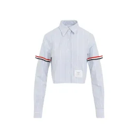 THOM BROWNE Cropped Cotton Shirt for Women