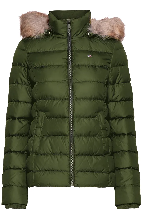 Tommy Hilfiger Women Hooded Down Jacket Army