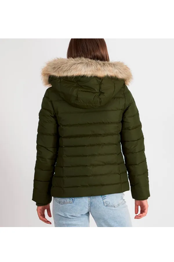 Tommy Hilfiger Women Hooded Down Jacket Army