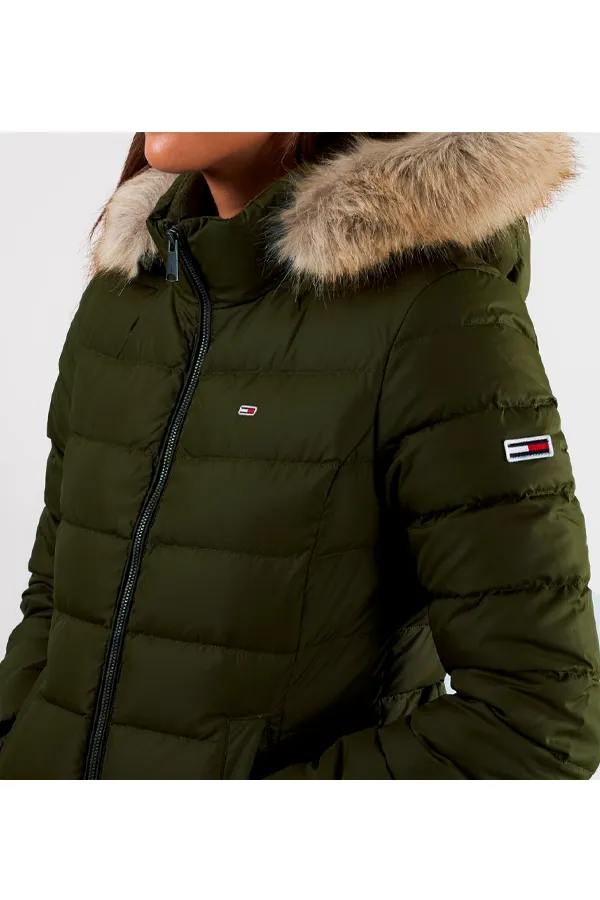 Tommy Hilfiger Women Hooded Down Jacket Army