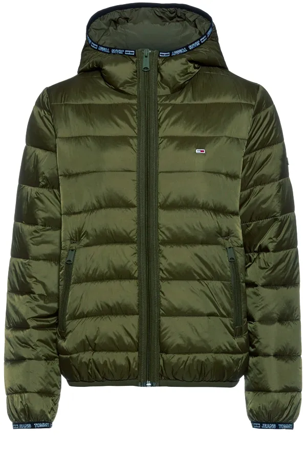 Tommy Hilfiger Women Quilted Hooded Jacket Olive