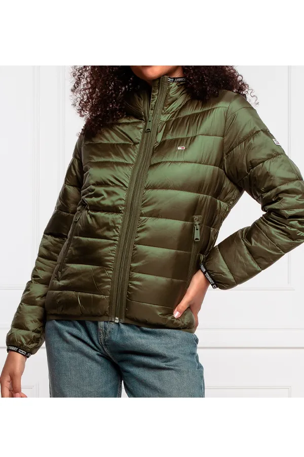 Tommy Hilfiger Women Quilted Hooded Jacket Olive