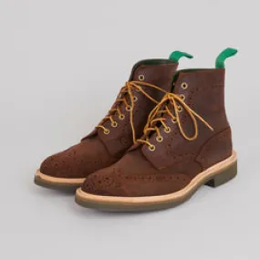 Trickers Suede Brogue Boot