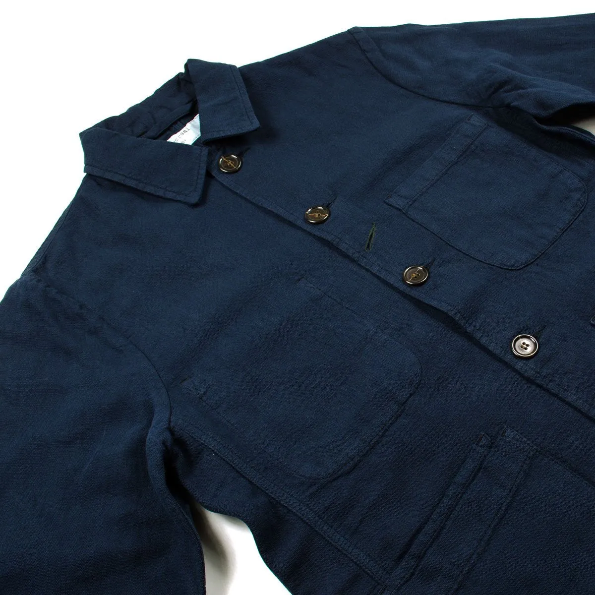 Universal Works - Bakers Jacket Broadcloth Cotton - Navy