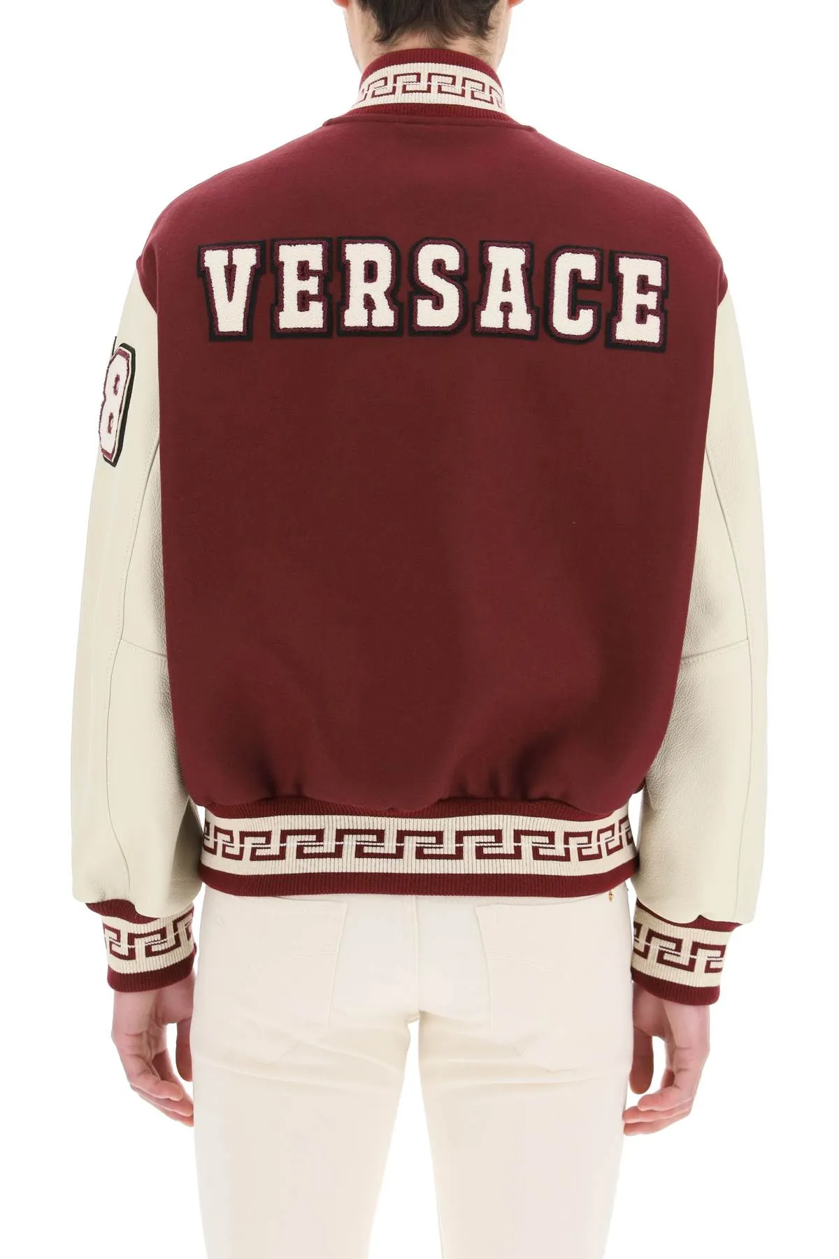 Versace Logo Patch Color-Block Buttoned Jacket