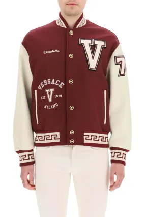 Versace Logo Patch Color-Block Buttoned Jacket