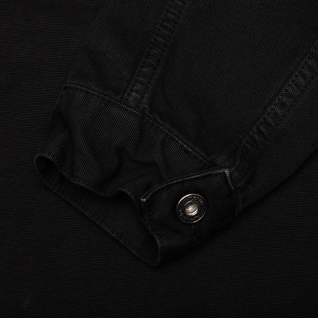 Wave Off Canvas Skate Jacket - Black/Black