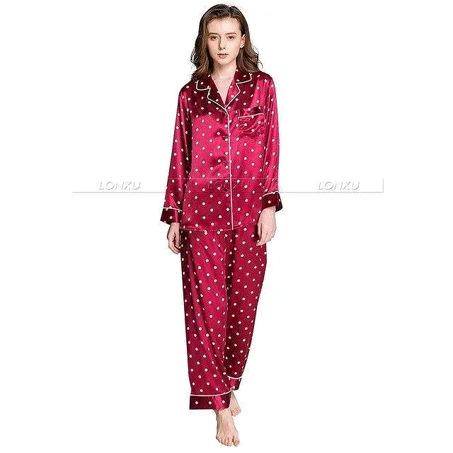 Women Polka Dots Pajama Set