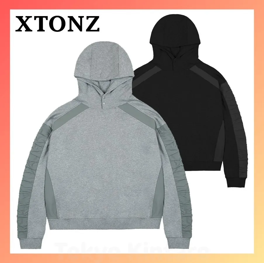 XTONZ  |Unisex Street Style Logo Hoodies