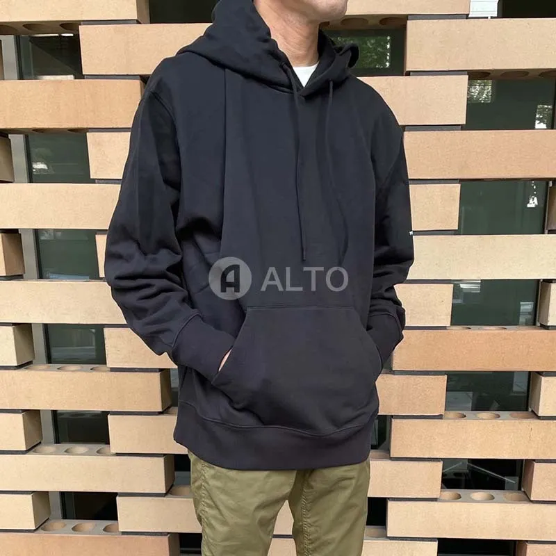 Y-3  |Long Sleeves Plain Cotton Logo Designers Hoodies