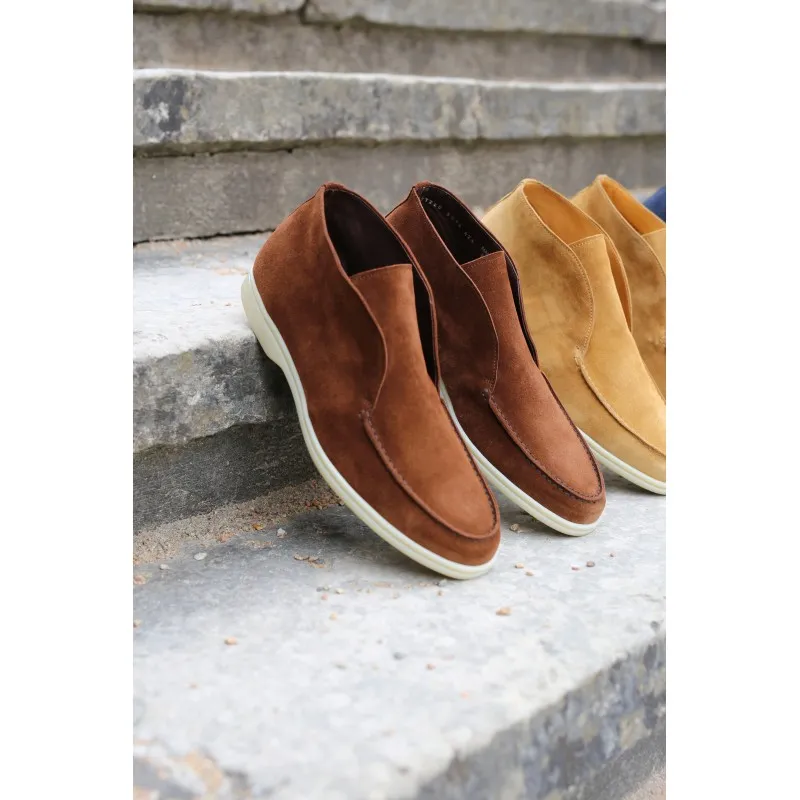 Yanko Traveler Shoes medium brown suede