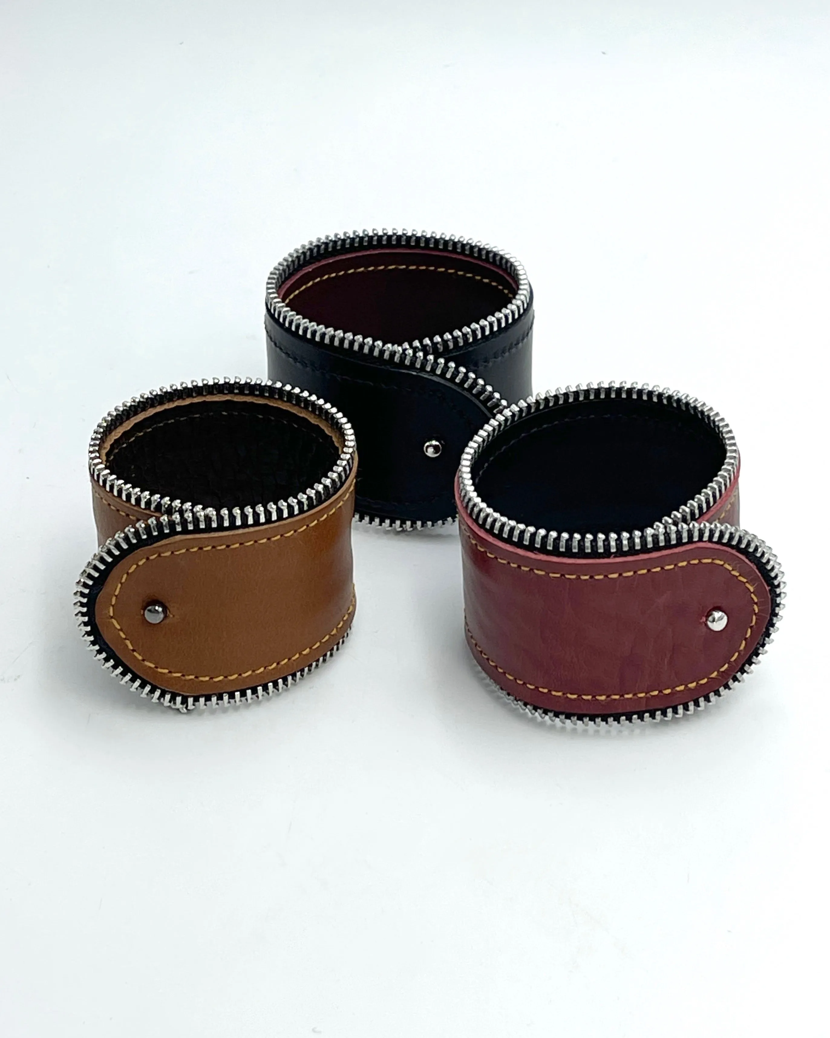 Zip Leather Bracelets